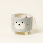 Whimsical Animal-Themed Ceramic Planter for Small Plants