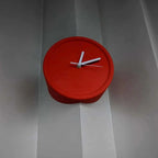 Chic Orange Corner Wall Clock for Modern Homes