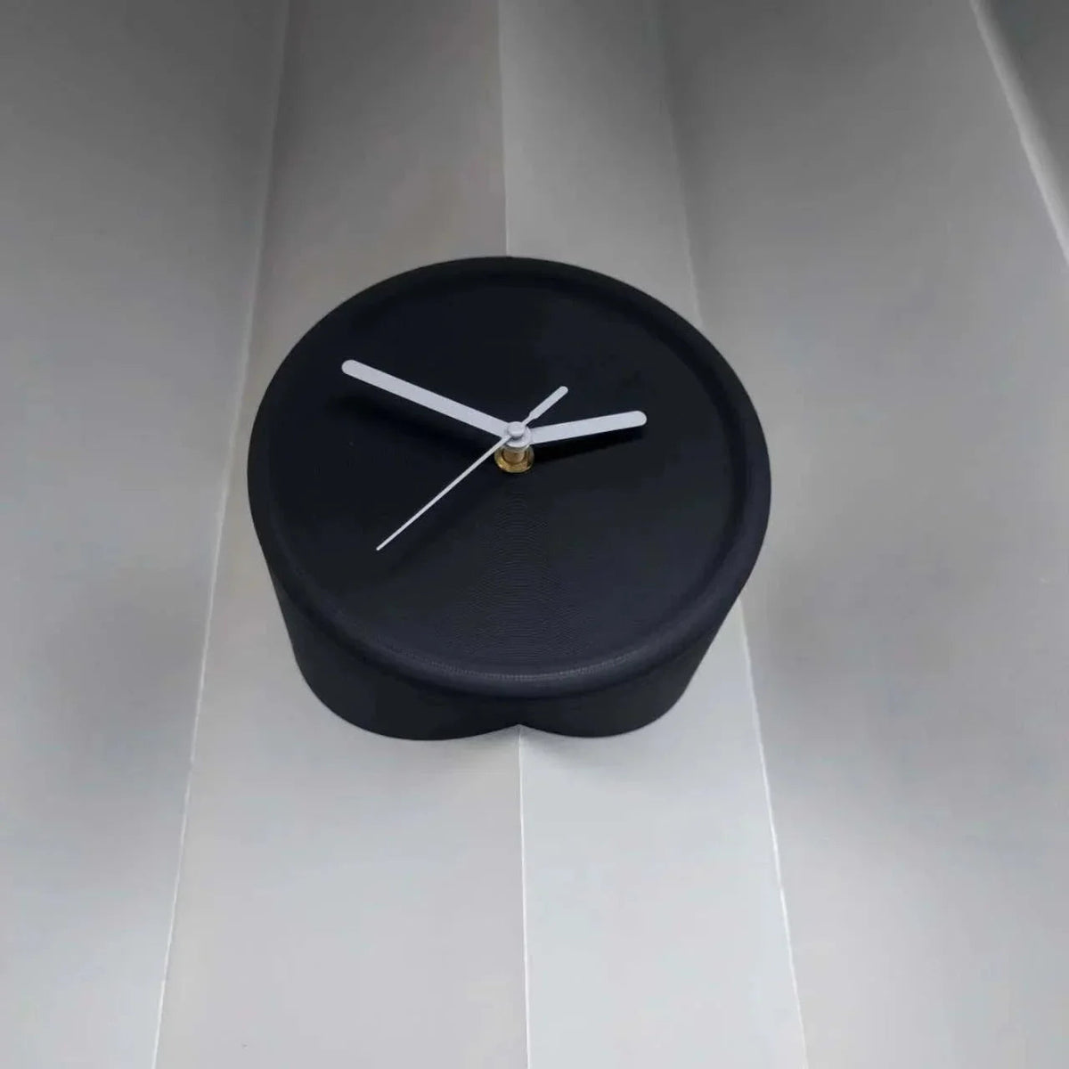 Chic Orange Corner Wall Clock for Modern Homes
