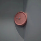 Chic Orange Corner Wall Clock for Modern Homes