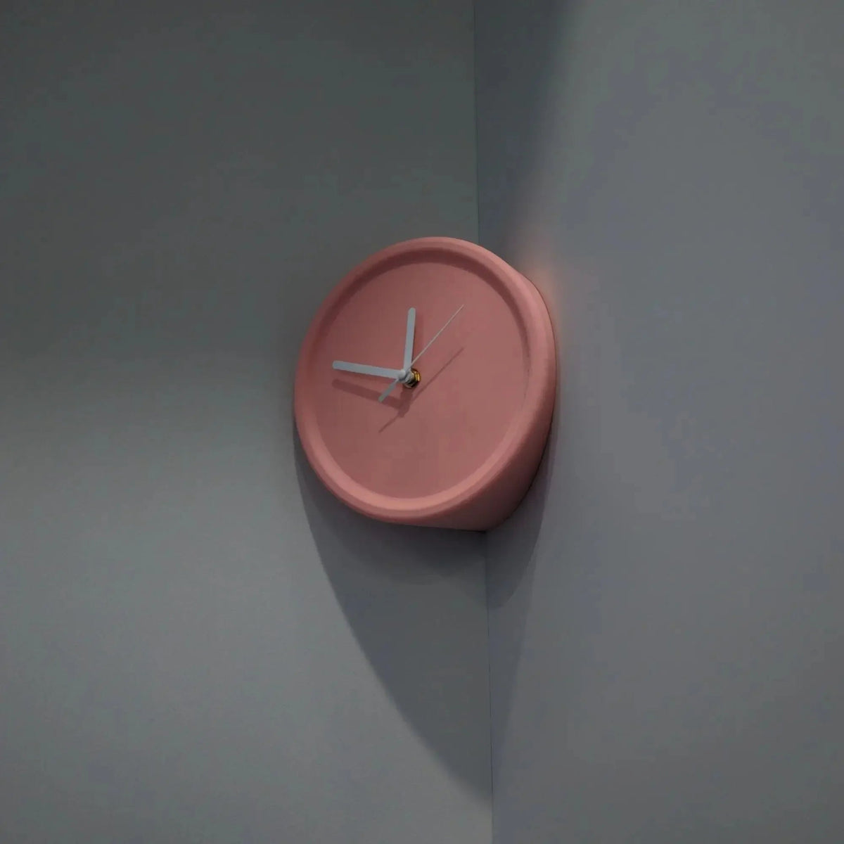 Chic Orange Corner Wall Clock for Modern Homes