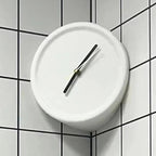 Chic Orange Corner Wall Clock for Modern Homes