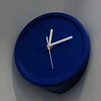 Chic Orange Corner Wall Clock for Modern Homes