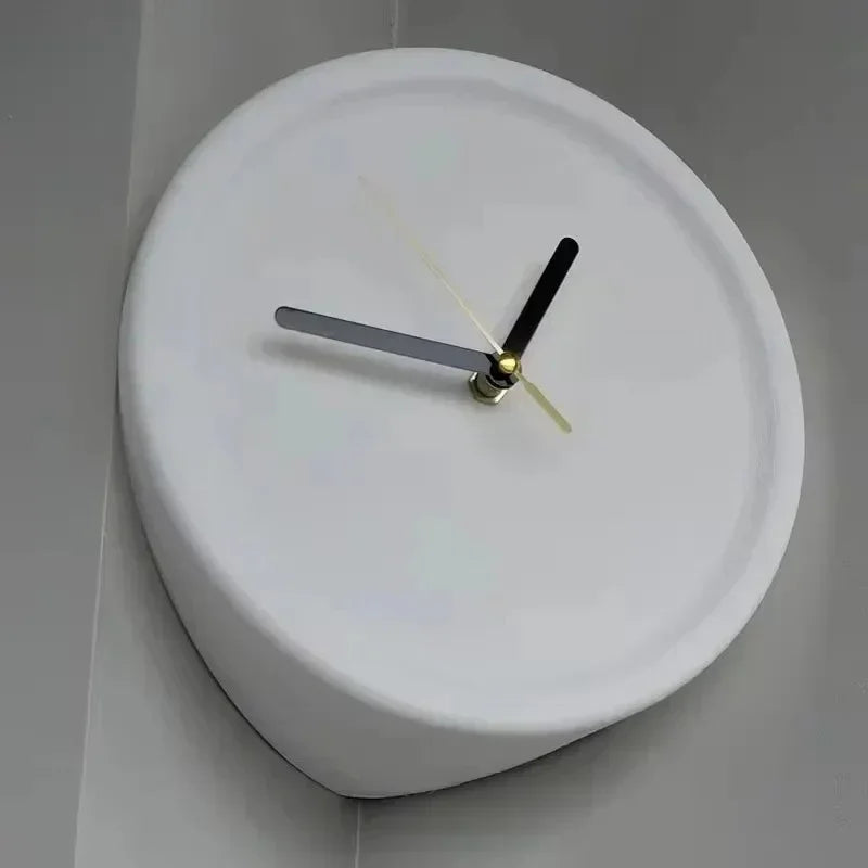 Chic Orange Corner Wall Clock for Modern Homes