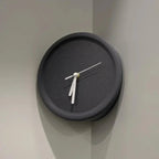 Chic Orange Corner Wall Clock for Modern Homes