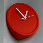 Chic Orange Corner Wall Clock for Modern Homes
