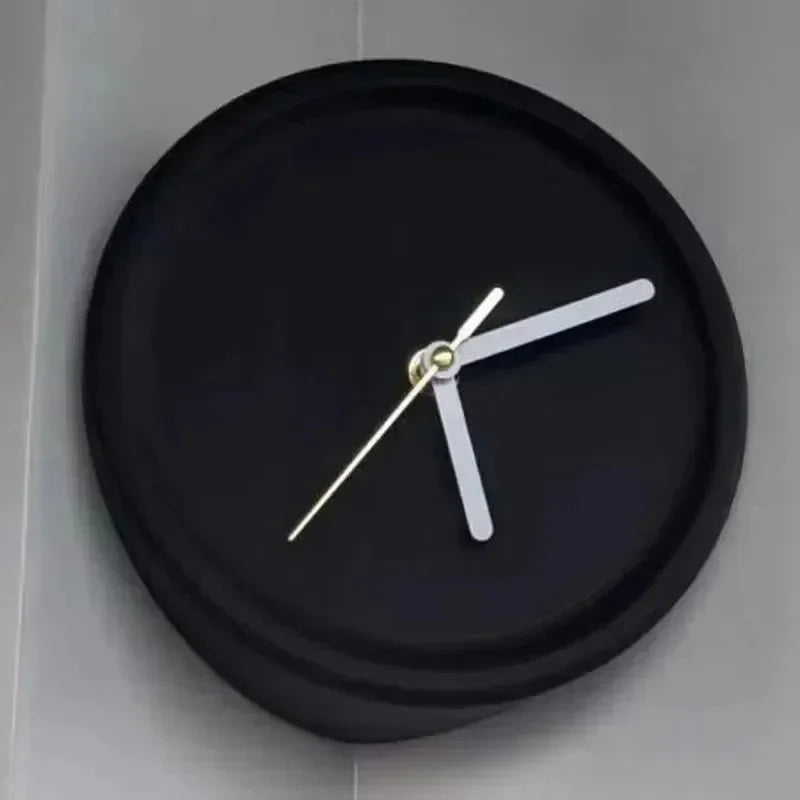 Chic Orange Corner Wall Clock for Modern Homes