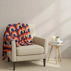 Vibrant Spectrum Knitted Throw Blanket