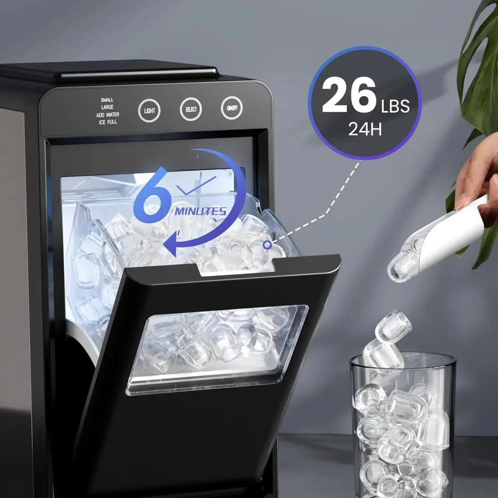 Compact Portable Ice Maker for Countertop Use