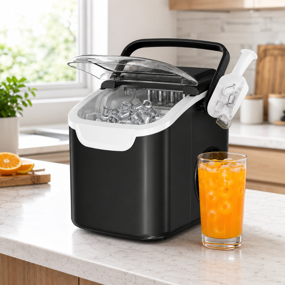 Compact Portable Ice Machine for Quick Ice Production