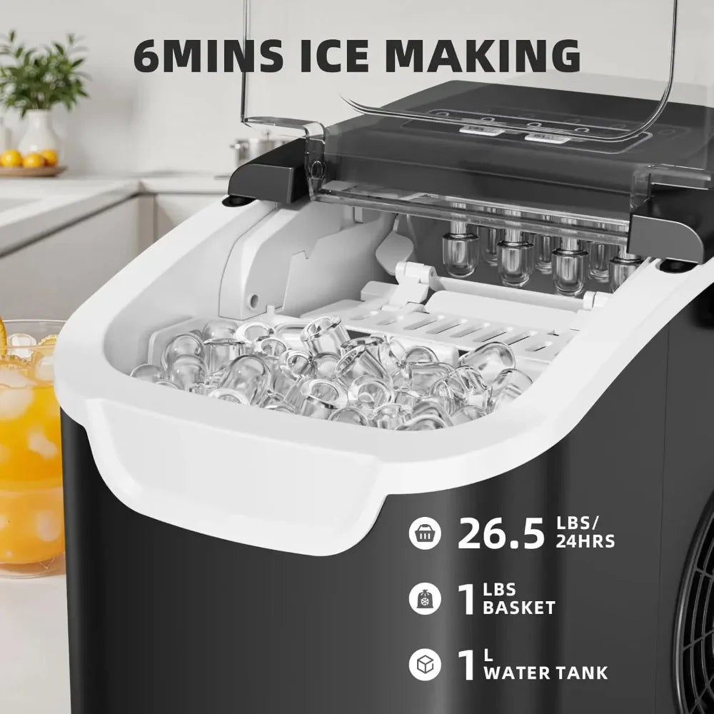 Compact Portable Ice Machine for Quick Ice Production