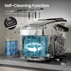 Portable Countertop Ice Maker for Compact Kitchen - Nugget Style