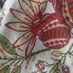 Country Charm | Floral throw with rustic tassels 2