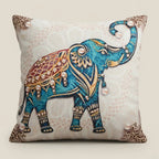 Exotic Elephant Artistry Linen Pillow Covers