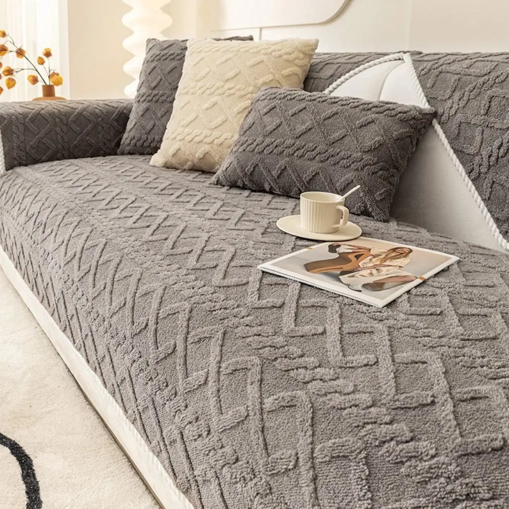 CozyGuard Geometric Non-Slip Sofa Slipcovers