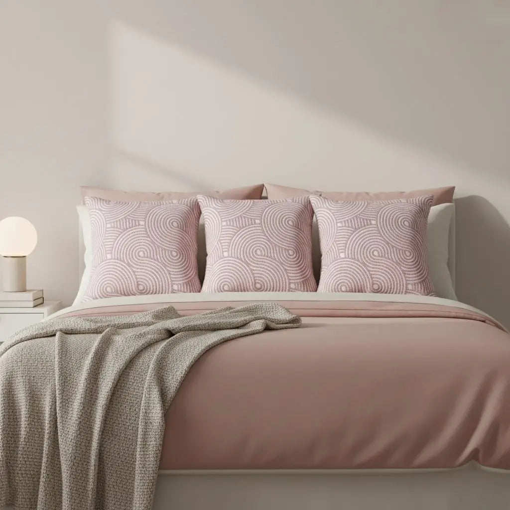 Artisan Geometric Cotton Pillow Covers for Elegant Touch