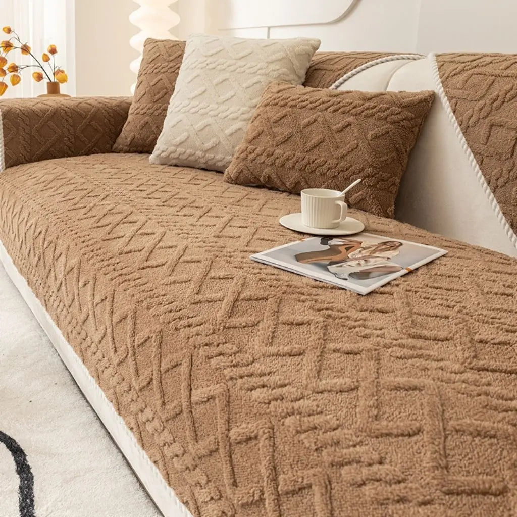 CozyGuard Geometric Non-Slip Sofa Slipcovers