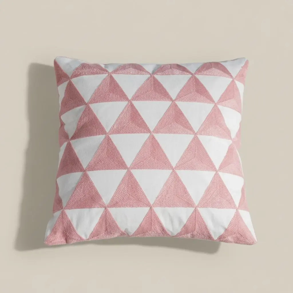 Artisan Geometric Cotton Pillow Covers for Elegant Touch
