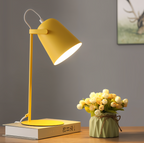Versatile Iron Reading Lamp with Adjustable Shade