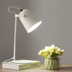 Versatile Iron Reading Lamp with Adjustable Shade