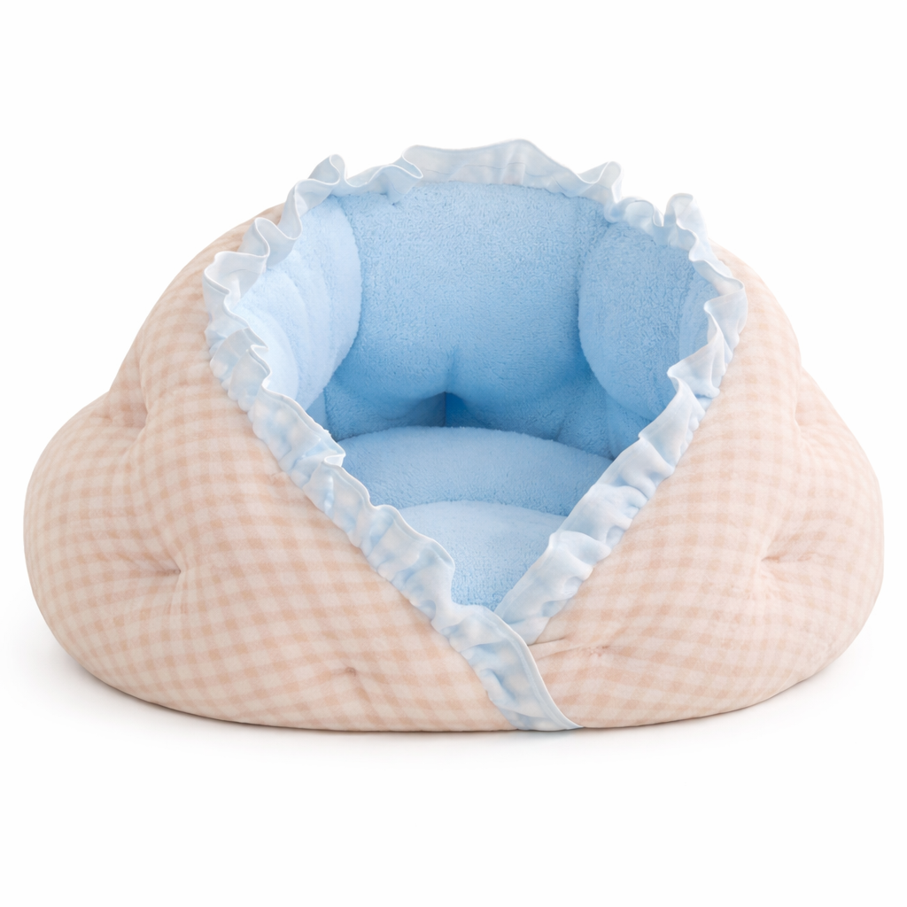 Plush Nesting Bed for Small Pets