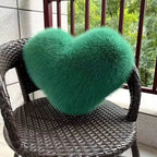 Plush Heart-Shaped Decorative Pillow