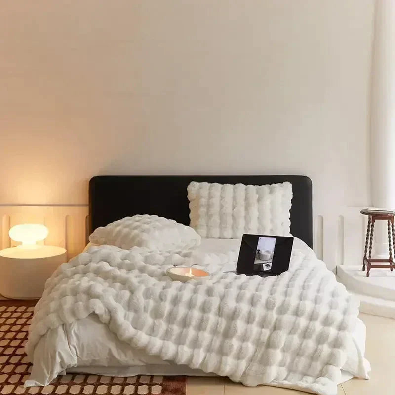 Luxurious Plush Travel Comfort Blanket