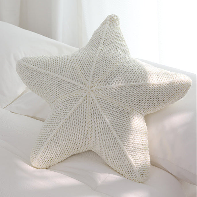 Charming Coastal Starfish Accent Pillow
