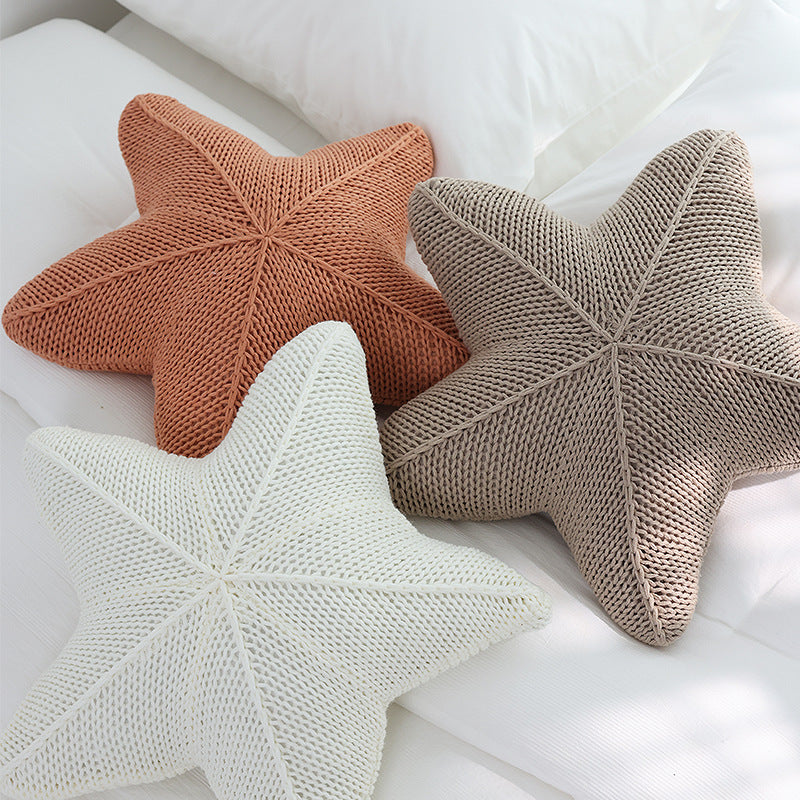 Charming Coastal Starfish Accent Pillow