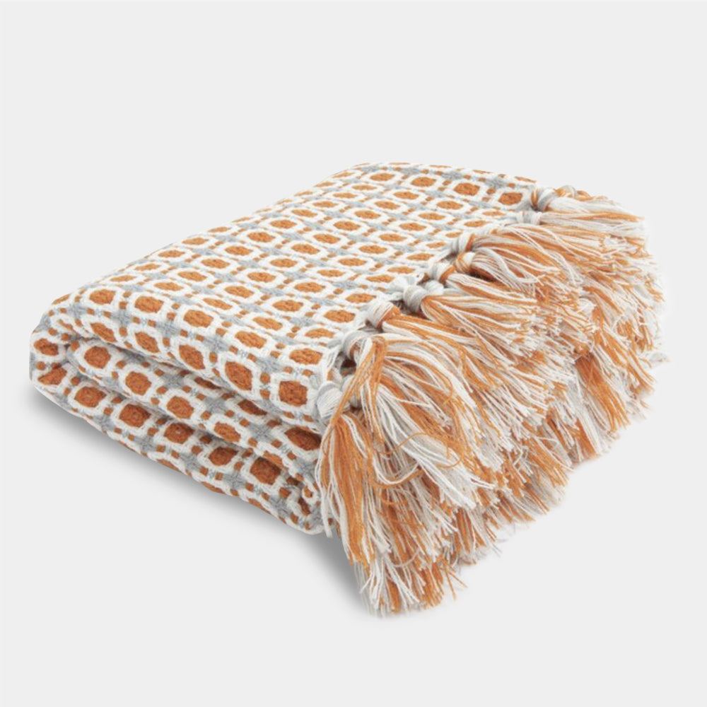 Chic Warmth Knitted Throw Blanket