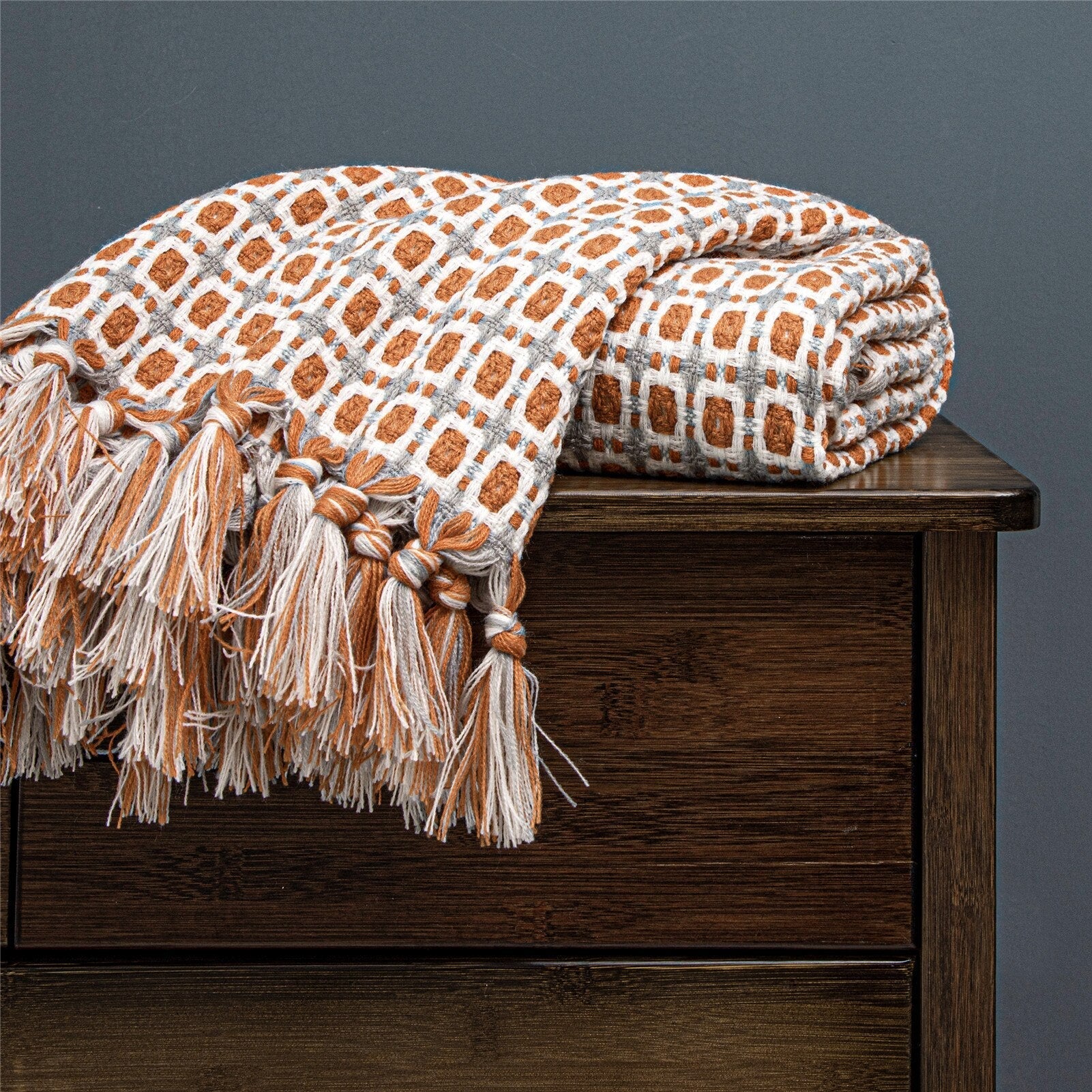 Chic Warmth Knitted Throw Blanket