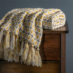 Chic Warmth Knitted Throw Blanket
