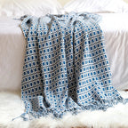Chic Warmth Knitted Throw Blanket