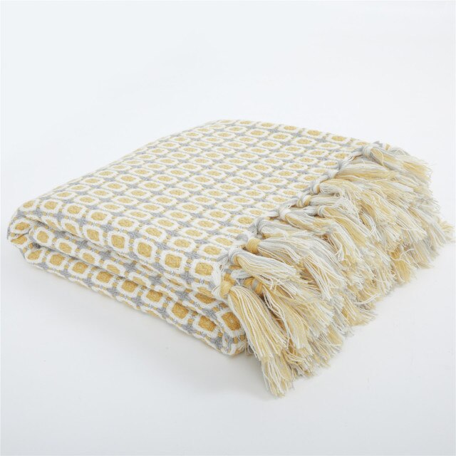 Chic Warmth Knitted Throw Blanket