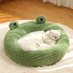 Charming Plush Frog Retreat for Your Pet