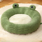 Charming Plush Frog Retreat for Your Pet