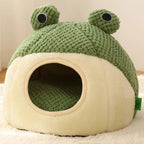 Charming Plush Frog Retreat for Your Pet