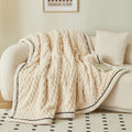 Luxurious Bubble Fleece Throw Blanket