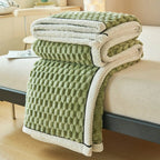 Luxurious Bubble Fleece Throw Blanket