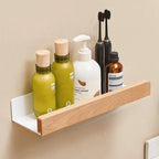 Chic Solid Wood Bathroom Organizer