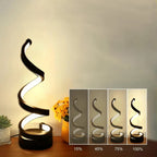 Chic Twisted LED Lamp for Modern Spaces
