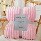 Elegant Striped Fleece Throw for Ultimate Comfort