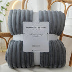 Elegant Striped Fleece Throw for Ultimate Comfort
