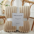 Elegant Striped Fleece Throw for Ultimate Comfort