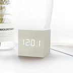 Elegant Timber-Style Digital Timepiece