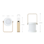 Elegant Rechargeable Wooden Table Lamp