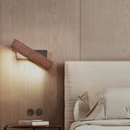 Elegant Adjustable Wooden Wall Light Fixture