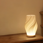 Elegant Wave Design Table Lamp for Cozy Spaces