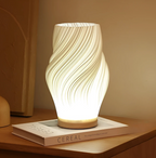 Elegant Wave Design Table Lamp for Cozy Spaces