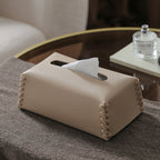 Chic Woven Leather Tissue Holder for Elegant Spaces